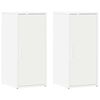 vidaXL Armoires &agrave; chaussures 2 pcs Blanc 32x35x70 cm Agglom&eacute;r&eacute;