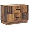 vidaXL Cabinet de chevet avec tiroir Bois ancien 62 x 34,5 x 44,5 cm