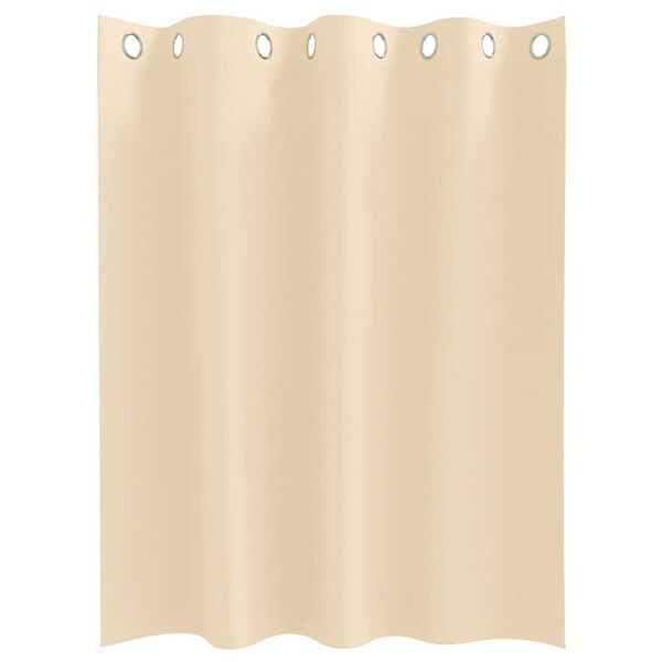 vidaXL Rideaux occultants avec anneaux 2 pcs Crème 140 x 140 cm