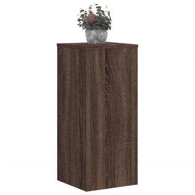 vidaXL Supports pour plantes 2 pcs chêne marron bois d'ingénierie