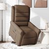 vidaXL Fauteuil inclinable Marron Tissu