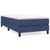 vidaXL Sommier &agrave; lattes de lit avec matelas Bleu 90x190 cm Tissu