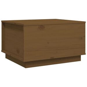 vidaXL Table basse Marron miel 60x50x35 cm Bois massif de pin