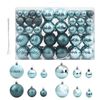 vidaXL Boules de No&euml;l 100 pcs vert &Oslash;3/4/6 cm