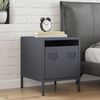 vidaXL Table de chevet anthracite 35x39x43,5 cm acier