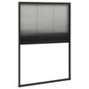 vidaXL Moustiquaire pliss&eacute;e pour fen&ecirc;tre Aluminium Anthracite 80x160cm
