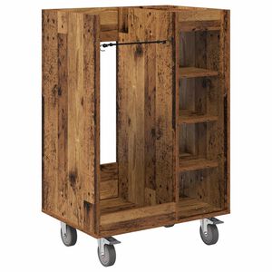 vidaXL Armoire de Golf avec roue Uni Bois ancien 65 x 45 x 98 cm