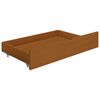 vidaXL Cadre de lit sans matelas marron miel bois massif 90x200 cm