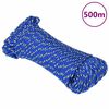 vidaXL Corde de bateau Bleu 4 mm 500 m Polypropyl&egrave;ne