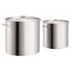 vidaXL Ensemble de 2 casseroles à bouillon 50/25 L Inox