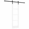 vidaXL Porte coulissante ORKDAL Blanc et Noir 61 x 198,5 cm