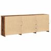 vidaXL Buffet LED Bois ancien 181,5 x 37 x 67 cm Bois d'ing&eacute;nierie