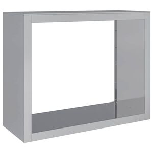 vidaXL Portant de bois de chauffage 100x40x80 cm acier galvanis&eacute;