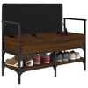 vidaXL Banc &agrave; chaussures ch&ecirc;ne marron 85,5x42x57,5cm bois d'ing&eacute;nierie