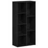 vidaXL Biblioth&egrave;que en ch&ecirc;ne noir 50 x 25 x 104 cm bois d'ing&eacute;nierie