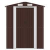 vidaXL Abri de jardin Marron foncé 192x855x223 cm Acier galvanisé