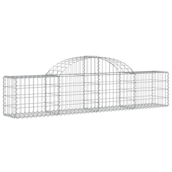 vidaXL Paniers &agrave; gabions arqu&eacute;s 18 pcs 200x30x40/60 cm Fer galvanis&eacute;