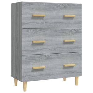 vidaXL Buffet Sonoma gris 70x34x90 cm Bois d'ing&eacute;nierie