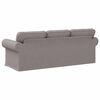 vidaXL Canap&eacute; 180cm Taupe M&eacute;tал