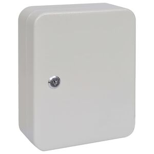 vidaXL Bo&icirc;te &agrave; cl&eacute;s avec verrouillage Ivoire 20 x 7,5 x 25 cm Acier