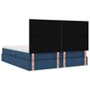 vidaXL Lit avec rangement et matelas Bleu 160 x 200 cm Polyester