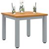 vidaXL Tables de jardin Naturel et gris 45 x 45 x 38 cm