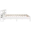 vidaXL Cadre de lit sans matelas blanc 200x200 cm bois massif de pin
