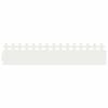 vidaXL Bordures de pelouse 20 pc 103 x 0,05 x 22 cm Acier Blanc