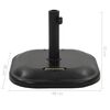 vidaXL Socle de parasol Noir B&eacute;ton Carr&eacute; 25 kg