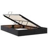 vidaXL Lit de Rangement avec matelas Noir 140 x 190 cm Faux cuir