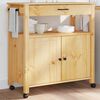 vidaXL Chariot de cuisine MONZA 84x40x88,5 cm bois massif de pin