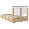 vidaXL Lit de Rangement Ch&ecirc;ne Sonoma 120 x 200 cm Bois d'ing&eacute;nierie