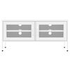 vidaXL Meuble TV Blanc 105x35x50 cm Acier