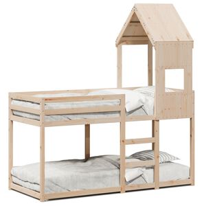vidaXL Lit superpos&eacute; sans matelas 90x190 cm bois de pin massif