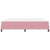 vidaXL Lit &agrave; ressorts avec matelas Rose 200 x 200 cm tissu