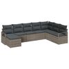 vidaXL Ensemble de Canap&eacute;s avec coussin 8 pcs Gris polyrotin