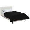 vidaXL Duvet d'&eacute;t&eacute; simple Matelass&eacute; Noir 140 x 200 cm