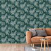 DUTCH WALLCOVERINGS Papier peint Onyx Vert et dor&eacute;