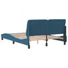 vidaXL Cadre de lit sans matelas bleu 120x200 cm velours