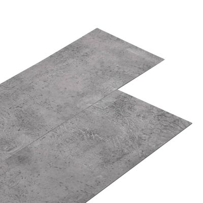 vidaXL Planche de plancher PVC autoadhésif 5,21 m² 2 mm Marron ciment