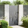 vidaXL Porte de Jardin Noir 85 x 200 cm Acier peint par poudre