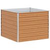 vidaXL Jardini&egrave;re sur&eacute;lev&eacute;e Marron Clair 100 x 100 x 77 cm