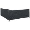 vidaXL Housse pour meubles Noir 235 x 235 x 85 cm Tissu Oxford 600D