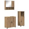 vidaXL Ensemble de mobilier de salle de bain 3 pc Ch&ecirc;ne artisanal