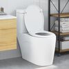 vidaXL Si&egrave;ge de toilette Blanc 47 x 37 x 4 cm Duroplast