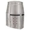 vidaXL Casque de chevalier m&eacute;di&eacute;val antique pour GN Argent&eacute; Acier