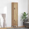 vidaXL Haut Armoire Ch&ecirc;ne artisanal 34,5 x 34 x 180 cm