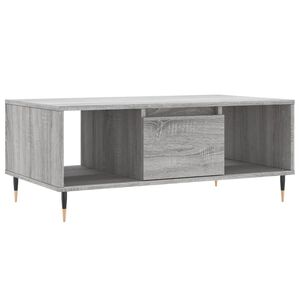 vidaXL Table basse Sonoma gris 90x50x36,5 cm Bois d'ing&eacute;nierie