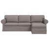 vidaXL Canap&eacute; Taupe Dimensions globales: 245 x 138 x 80 cm (l x P x H)