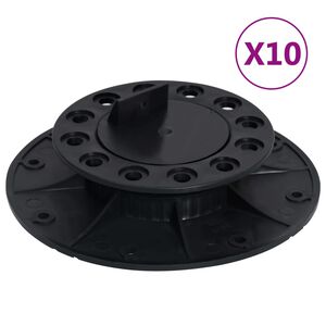 vidaXL Pieds de terrasse r&eacute;glables 10 pcs 25-40 mm